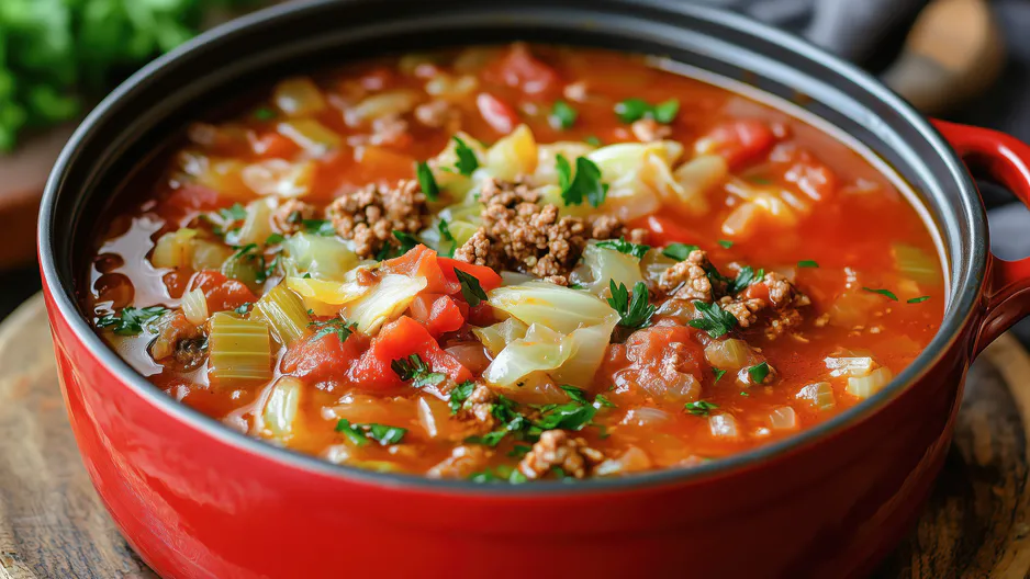 Středomořská zelná polévka je mnohem lepší než obyčejná zelná polévka. Recept je jednoduchý.