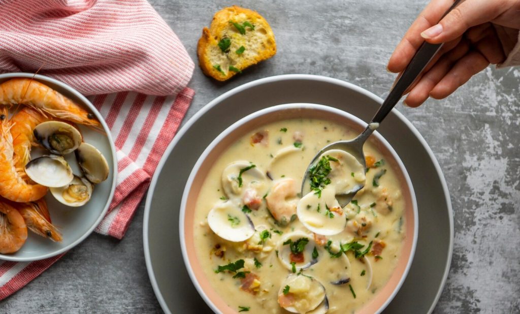 Tajný recept na fazole s mušlemi a treskou pilpil: asturská klasika, která nikdy nezklame.