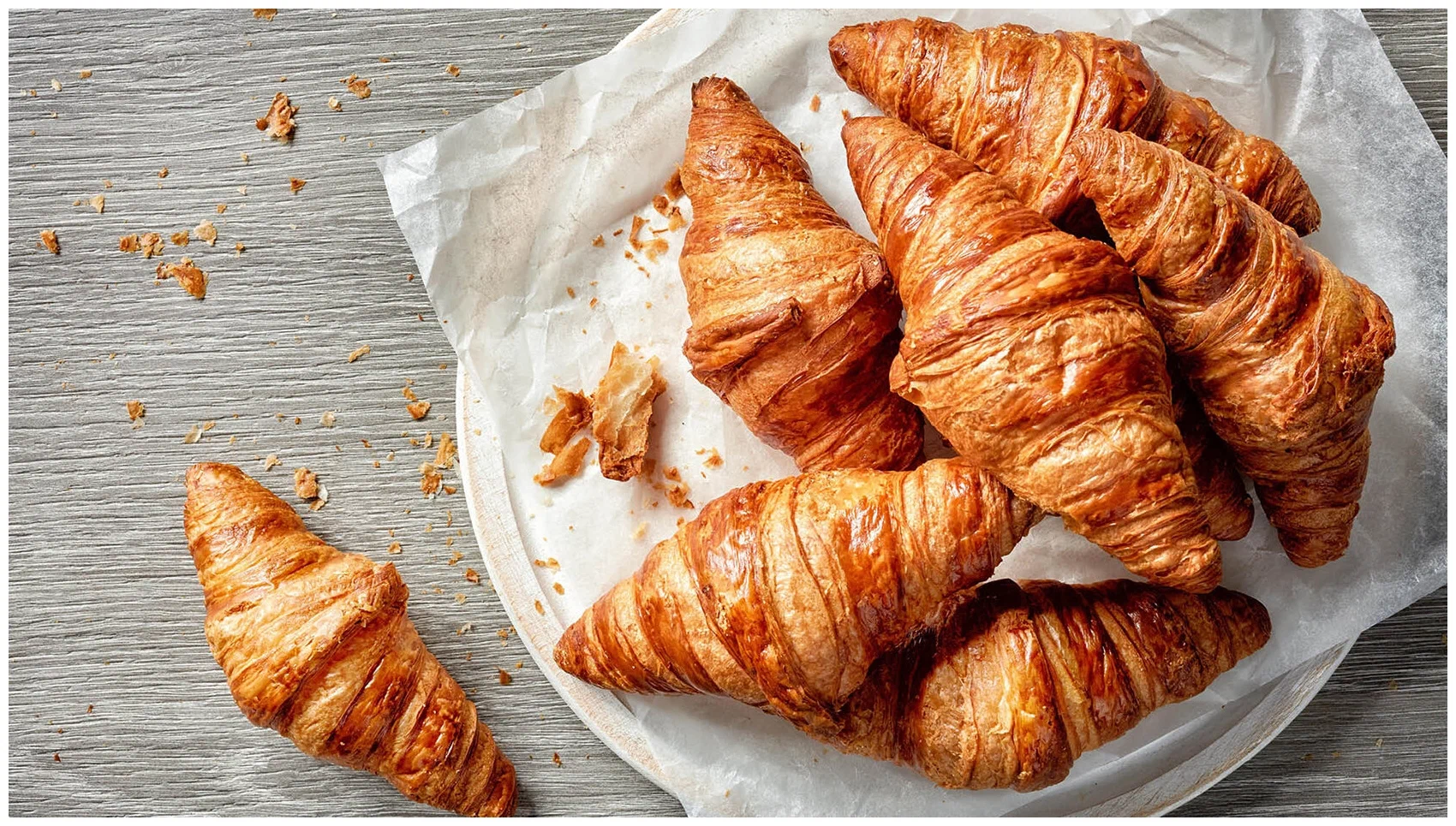 Těsto na tyto croissanty připravuji ze tří surovin. Jsou měkké, jemné a bohaté na bílkoviny.