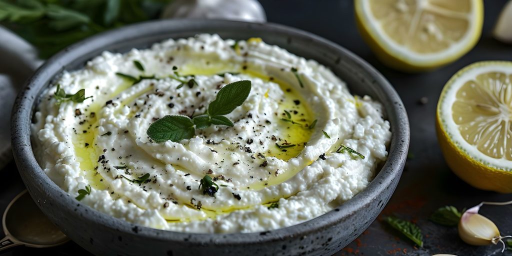 Středomořský krém z fety a citronu: ohňostroj pro chuťové pohárky